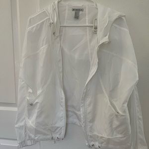 White Windbreaker